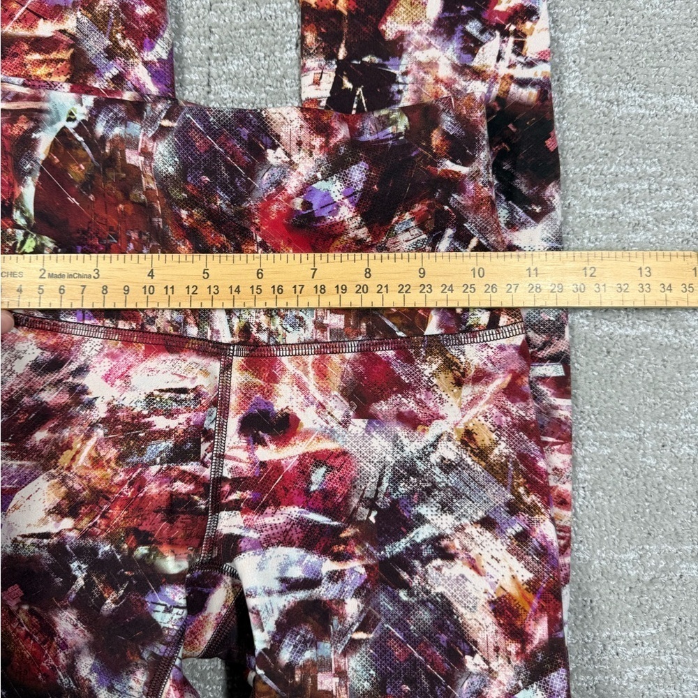 Lululemon Wunder Train HR Tight 25” Everlux LW5CQOS Pink Print Size 2 - Picture 4 of 7